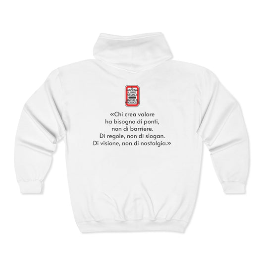 Felpa Zip-Up “Il Nazionalismo Fa Male”
