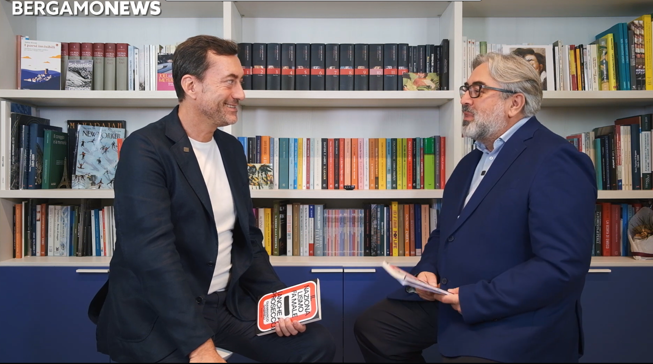 Carica il video: scopri l&#39;intervista di Davide Agazzi, direttore di Bergamo News, a Gianmarco Gabrieli, autore del libro